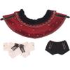 niannyyhouse 10cm-15cm 20cm Plush Doll Clothes Set, Prince Cape Suit with Shirt and Pants, Multicolored, Stuffed Toy Dress Up Outfit (Red, 20cm) view 1