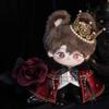 niannyyhouse 10cm-15cm 20cm Plush Doll Clothes Set, Prince Cape Suit with Shirt and Pants, Multicolored, Stuffed Toy Dress Up Outfit (Red, 20cm) view 2
