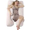 HUHJYUGE Maternity Pillow for Side Sleep, U-Shape Full Body Pregnancy Pillow, Soft Pregnancy Body Pillow for Belly Back Hip Support Nursing Cushion Relax Nap Pillow (A) view 1