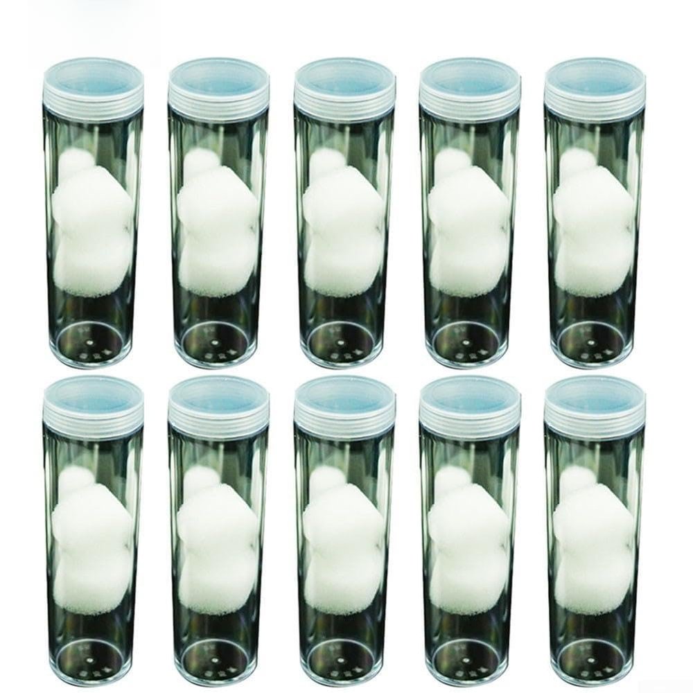 10 Pack Clear Plastic Coin Collection Tubes 27mm/30mm, Protective Storage Tube Holders for Coin Collectors and Organizing Supplies(30mm)