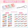 12 Pcs Keyboard Fidget Toys Stress Relief Fidget Clicker Keyboards Set Colorful Keyboard Decompression Toys Button Stress Relief Gifts for Adults to Relieve Stresses Pass Time Party Giveaways Favors view 2