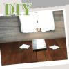 Flutesan 6 Pcs Miniature Dollhouse Wallpaper and Flooring Peel and Stick Mini DIY Self Adhesive Dollhouse Accessories 8.27 x 11.69 Inch (Elegant Style) view 3