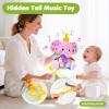 Baby Girl Toys 0-6 6-12 Months, Sensory Musical Toddler Toy for 3 4 5 6 7 8 9+ Months, Pink Elephant Plush Infant Toy with Teether, Crinkle, Rattle Baby Mirror for Tummy Time Newborn view 4