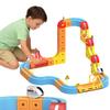 Electric Train Set for Kid, 114PCS 3D Flexible Race Track Toys, DIY Cube Track Magnetic Train, Education STEM Magnetic Train Toy Set for Toddlers, Boys Girls Learning Gifts.(114PCS) view 1