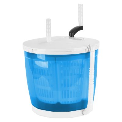 2-in-1 Manual Washing Machine and Spin Dryer, Holds up to 2kg, Lightweight Mini Washer Machine, Portable Hand Cranked Non-Electric Top Washer/Dryer for Camping, Caravans Sky Blue