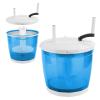 2-in-1 Manual Washing Machine and Spin Dryer, Holds up to 2kg, Lightweight Mini Washer Machine, Portable Hand Cranked Non-Electric Top Washer/Dryer for Camping, Caravans Sky Blue view 2