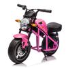 24V 300W Kids Electric Dirt Bike Motorcycle Toy, High-Speed Dirt Bike, 14in EVA Wheels & Dual Suspension with Music & Lights, Ideal Gift for Boys Girls Ages 6 and Up (Pink) view 1
