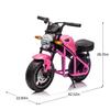 24V 300W Kids Electric Dirt Bike Motorcycle Toy, High-Speed Dirt Bike, 14in EVA Wheels & Dual Suspension with Music & Lights, Ideal Gift for Boys Girls Ages 6 and Up (Pink) view 2