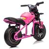 24V 300W Kids Electric Dirt Bike Motorcycle Toy, High-Speed Dirt Bike, 14in EVA Wheels & Dual Suspension with Music & Lights, Ideal Gift for Boys Girls Ages 6 and Up (Pink) view 3