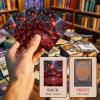 100 MTG Card Sleeves and Commander Deck Box Set, Clear Front & Matte Art Back, Smooth-Shuffle, Magnetic Box Fits 100+ Single-Sleeved Cards Protector for Magic The Gathering TCG (Volcanic Covenant) view 2