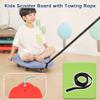 Blue Glider Scooter Board, 20" Floor Scooter Board with Handles & Towing Rope & Paddleboard, Gym Activities for Kids, Indoor Recess Games, Sport Sit Down Scooters, Physical Education Equipment view 3