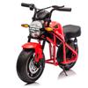 24V 300W Kids Electric Dirt Bike Motorcycle Toy, High-Speed Dirt Bike, 14in EVA Wheels & Dual Suspension with Music & Lights, Ideal Gift for Boys Girls Ages 6 and Up (Red) view 1