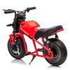 24V 300W Kids Electric Dirt Bike Motorcycle Toy, High-Speed Dirt Bike, 14in EVA Wheels & Dual Suspension with Music & Lights, Ideal Gift for Boys Girls Ages 6 and Up (Red) view 4