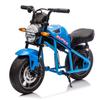 24V 300W Kids Electric Dirt Bike Motorcycle Toy, High-Speed Dirt Bike, 14in EVA Wheels & Dual Suspension with Music & Lights, Ideal Gift for Boys Girls Ages 6 and Up (Blue) view 1