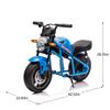 24V 300W Kids Electric Dirt Bike Motorcycle Toy, High-Speed Dirt Bike, 14in EVA Wheels & Dual Suspension with Music & Lights, Ideal Gift for Boys Girls Ages 6 and Up (Blue) view 2