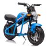 24V 300W Kids Electric Dirt Bike Motorcycle Toy, High-Speed Dirt Bike, 14in EVA Wheels & Dual Suspension with Music & Lights, Ideal Gift for Boys Girls Ages 6 and Up (Blue) view 3
