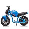 24V 300W Kids Electric Dirt Bike Motorcycle Toy, High-Speed Dirt Bike, 14in EVA Wheels & Dual Suspension with Music & Lights, Ideal Gift for Boys Girls Ages 6 and Up (Blue) view 4