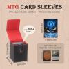 100 MTG Card Sleeves and Commander Deck Box Set, Clear Front & Matte Art Back, Smooth-Shuffle, Magnetic Box Fits 100+ Single-Sleeved Cards Protector for Magic The Gathering TCG (Stellar Constellation) view 4