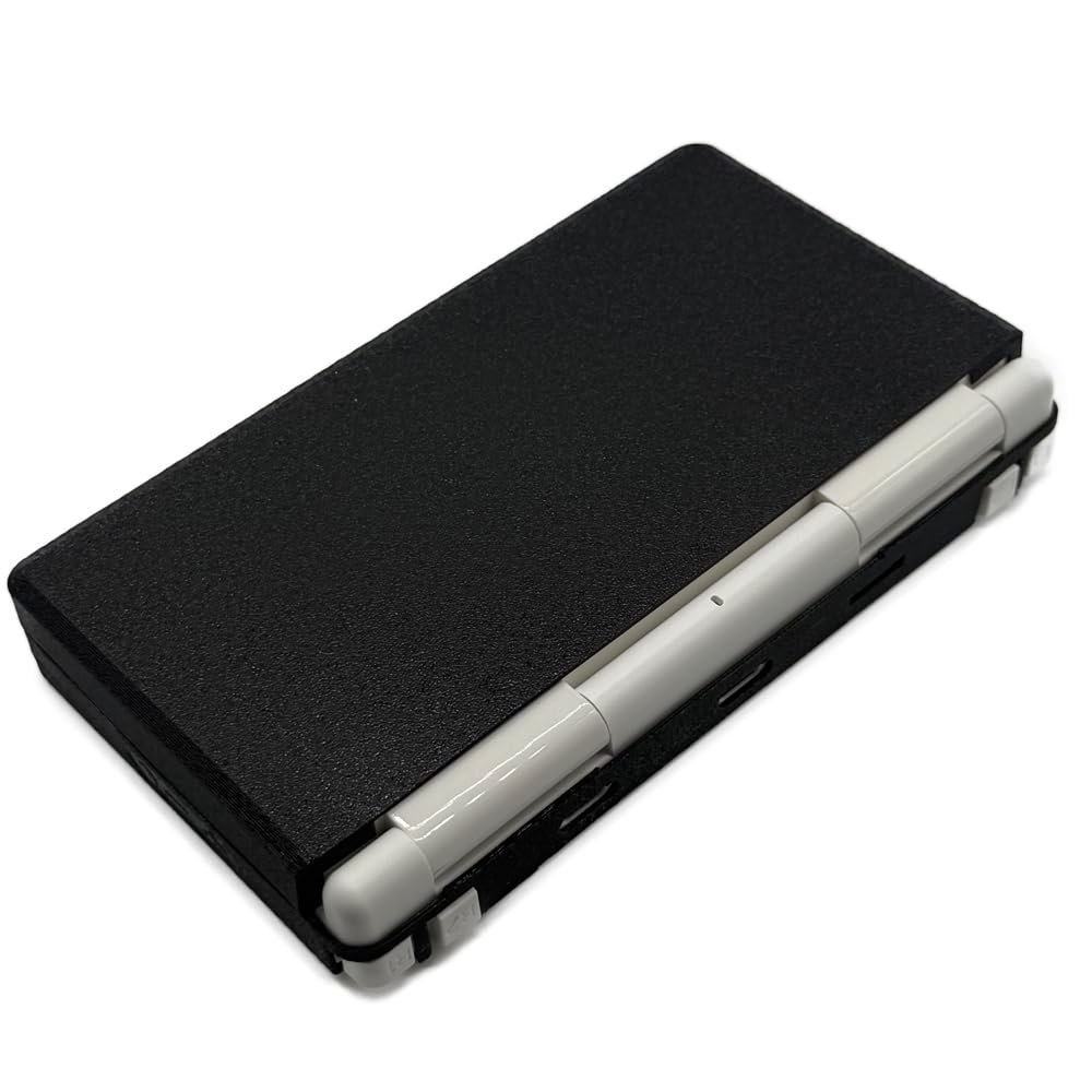 3D Printed Soft TPU Case for Anbernic RG DS Console Protective Flexible Cover Shell Anti-wear Shock-Resistant Washable Anti-Slip Case Accessories Without Effecting All Functions (Black)