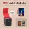 100 MTG Card Sleeves and Commander Deck Box Set, Clear Front & Matte Art Back, Smooth-Shuffle, Magnetic Box Fits 100+ Single-Sleeved Cards Protector for Magic The Gathering TCG (Fantasy Blade) view 4