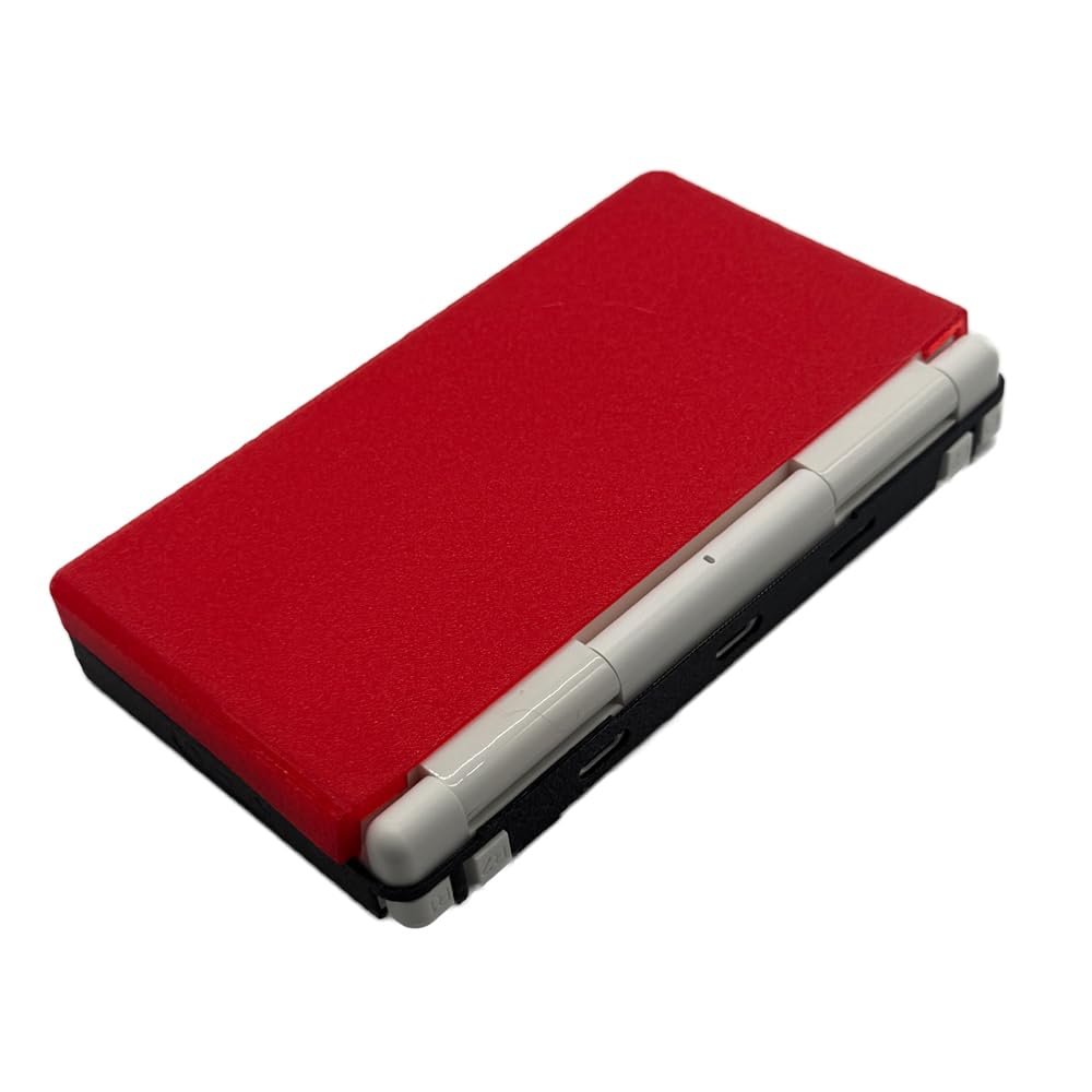 3D Printed Soft TPU Case For Anbernic RG DS Console Protective Flexible Cover Shell Anti-wear Shock-resistant Washable Anti-slip Case Accessories without Effecting All Functions (Red Top Black Bottom)