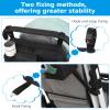 Accmor Stroller Organizer, Universal Large Capacity Stroller Bag Caddy Organizer Accessories for Uppababy, Nuna, Doona, Britax Strollers, Black view 4