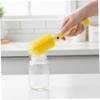 2-Pack Baby Bottle Brush, Dinosaur Themed Bottle Cleaning Brush, 360 Silicone Sponge Head for Cleaning Baby Bottles, Sippy Cups & Straws, Yellow view 4