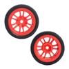 4PCS Finished Flat Running Drift Tires and Wheels 7MM Hexagon for 1/24 Losi Micro B Upgrades and 1/28 Losi Micro T Upgrades(b Red) view 4