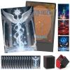 100 MTG Card Sleeves and Commander Deck Box Set, Clear Front & Matte Art Back, Smooth-Shuffle, Magnetic Box Fits 100+ Single-Sleeved Cards Protector for Magic The Gathering TCG (Angelic Sceptre) view 1