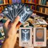100 MTG Card Sleeves and Commander Deck Box Set, Clear Front & Matte Art Back, Smooth-Shuffle, Magnetic Box Fits 100+ Single-Sleeved Cards Protector for Magic The Gathering TCG (Angelic Sceptre) view 2