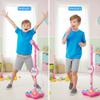Microphone with Stand, 2026 New All in One Microphone Toy, Colorful Lights with Adjustable Height for Birthday Parties Singing (Black) view 4
