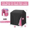 Hengme Playhouse Cover - Outdoor Wooden Kids Playhouse Accessories, Waterproof Kids Play Houses All-Weather Protector - Customizable Size, Black view 2