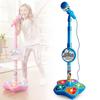 Microphone with Stand, 2026 New All in One Microphone Toy, Colorful Lights with Adjustable Height for Birthday Parties Singing (Blue) view 1