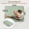 Blissful Diary Portable Baby Play Mats for Floor, 43" X 43" Thicker Cushioned Foldable Baby Crawling Mat for Indoor Outdoor, Non-Slip & Washable Kids Playmat for Tummy Time Activity, Sage Green view 2