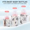 3Pcs Portable Bottle Warmer for Travel, 150ml/240ml/300ml Insulated Travel Bottle Warmer Bag with Drawstring Thickened for Home, Outdoor view 3