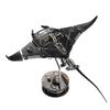 3D Dynamic Mechanical Devilfish Puzzle Model, Steampunk Robotic Metal Stingray Model with LED Lights, Collector's Desktop Art & Engineering Gift view 1