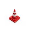 Toyvanta Traffic Cone 3D Aluminum Artisan Keycap, Solid CNC Metal Novelty for Mechanical Keyboards - The Ultimate Do Not Disturb Desktop Statue & Fidget Gift (Red/White) view 1