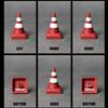 Toyvanta Traffic Cone 3D Aluminum Artisan Keycap, Solid CNC Metal Novelty for Mechanical Keyboards - The Ultimate Do Not Disturb Desktop Statue & Fidget Gift (Red/White) view 4
