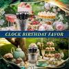 Hollowfly 24 Pcs Clock Party Favors Black Bubble Wands Bulk for Birthday Party Supplies Piata Goodie Bag Stuffers Carnival Prizes Summer Gifts (Clock) view 4