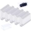 100 Pcs Model Car Display Case, 1.6x3.2x1.2 in Transparent Dust-Proof Acrylic Display Case, PVC Impact-Resistant Model Cases for Collectibles view 1