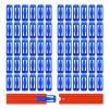 [60 Pack] K TOMOTO Racetrack Connectors Compatible with Hot Wheels | Blue Pieces for Race Track Sets view 1