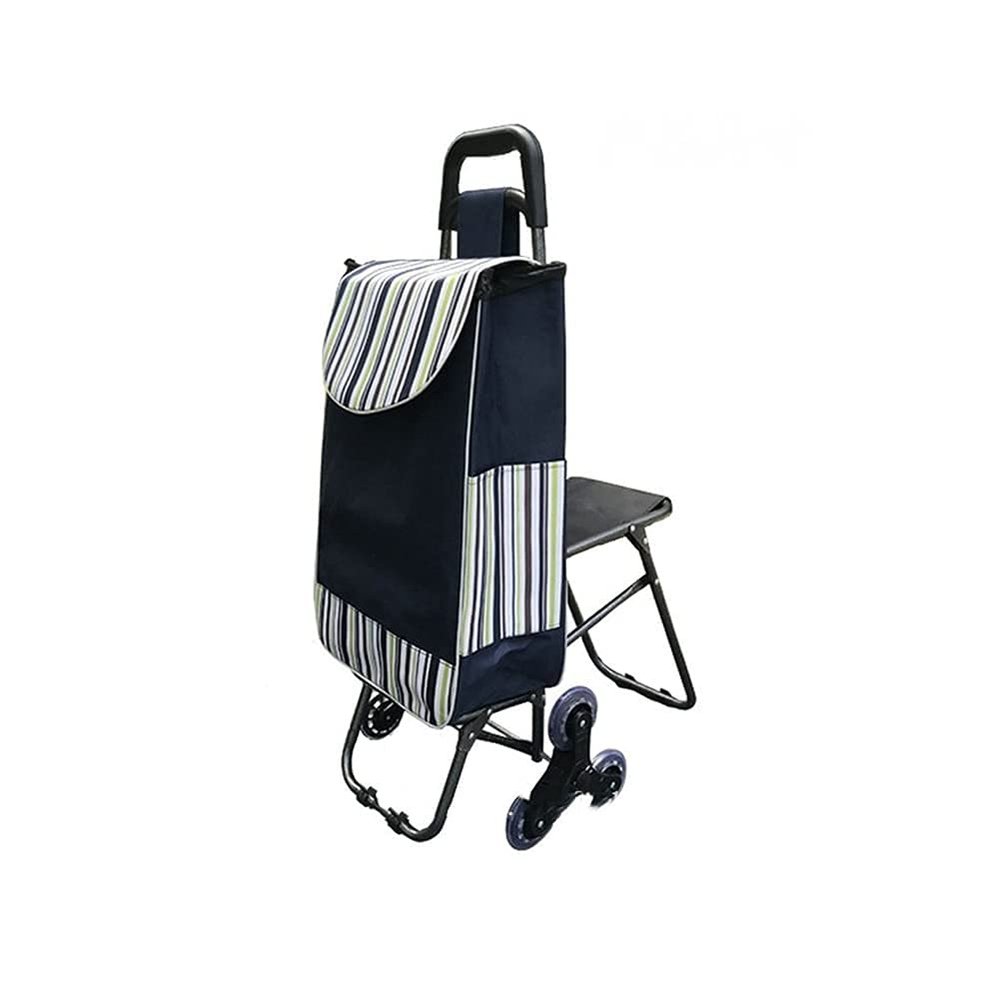 EHVYBDX Shopping Trolley,Shopping 6 Wheels Stair Climbing Multi-Function Utility for Home, Heavy-Duty Capacity Bag Utility Cart