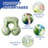 17.3x20.5 Inch Inflatable PVC Baby Swimming Ring, Baby Pool Float with Shoulder Strap, Press to Inflate for Kids 6 Months to 3 Years view 4