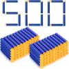 500pcs Blue Hollow Darts Refill Foam Bullets Ammo 7.2cm view 1