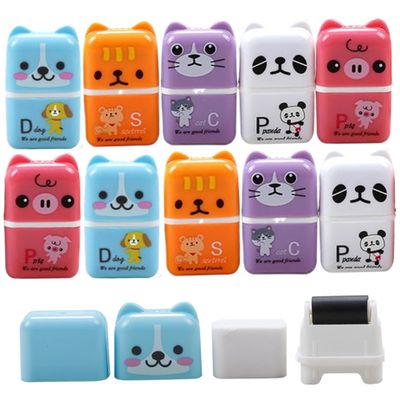 10Pcs Eraser with Clean Up Roller, Child-Friendly Animal Erasers, Cute Erasers for Pencils, Boys & Girls Portable Eraser for School, Random