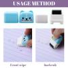 10Pcs Eraser with Clean Up Roller, Child-Friendly Animal Erasers, Cute Erasers for Pencils, Boys & Girls Portable Eraser for School, Random view 2