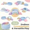 cossy Foam Climbing Blocks for Toddlers, 38 x 38in Round Ball Pit for Babies, 8pcs Toddler Climbing Toys Indoor, Soft Play Set, Baby Climbing Blocks, Ideal for Crawling & Climbing(Balls Not Included) view 2