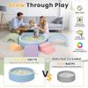 cossy Foam Climbing Blocks for Toddlers, 38 x 38in Round Ball Pit for Babies, 8pcs Toddler Climbing Toys Indoor, Soft Play Set, Baby Climbing Blocks, Ideal for Crawling & Climbing(Balls Not Included) view 3