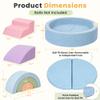 cossy Foam Climbing Blocks for Toddlers, 38 x 38in Round Ball Pit for Babies, 8pcs Toddler Climbing Toys Indoor, Soft Play Set, Baby Climbing Blocks, Ideal for Crawling & Climbing(Balls Not Included) view 4