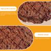 Bemonew Steak 2PCS PVC Simulated Steak Toy Artificial Roast Beef Meat Model for Restaurants Hotels Home Tabletop Decoration 2.8x6 Inch view 2